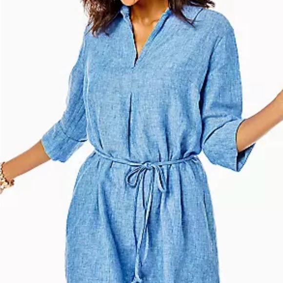 Lilly Pulitzer | Dresses | Lilly Pulitzer Pilar Linen Tunic Dress New  Without Tags | Poshmark